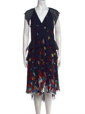 Joie Kiersten Silk Midi Dress-S